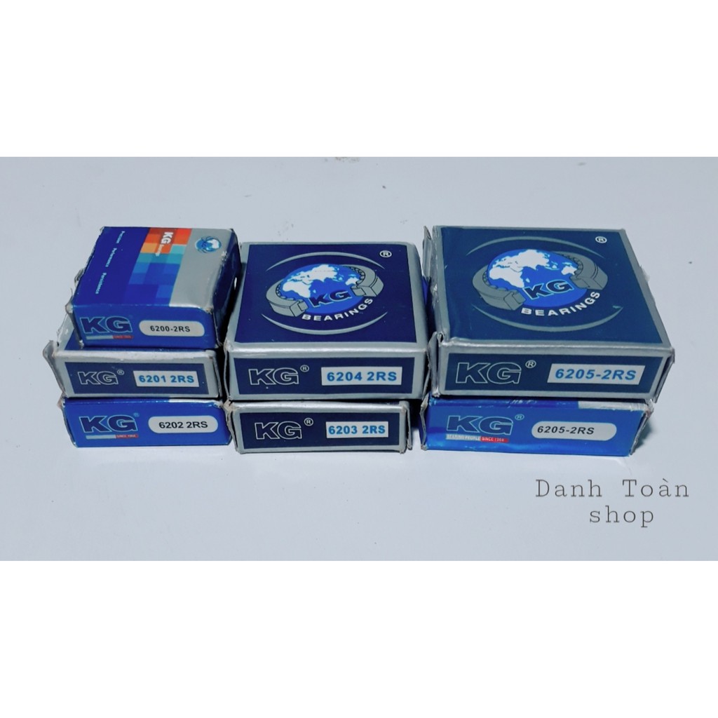 Vòng bi bạc đạn KG 6200-2RS,6201-2RS,6202-2RS,6203-2RS,6204-2RS,6205-2RS,6206-2RS bít nhựa