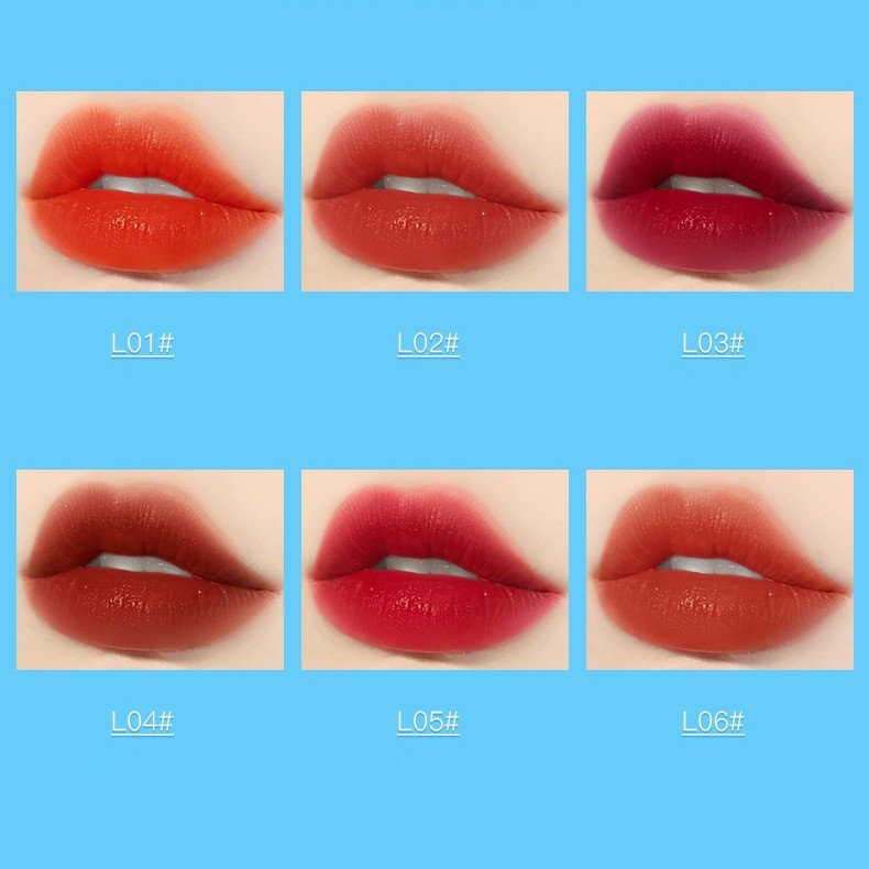 Son kem velvet Heyxi Huanyuanxi Colorful Lip Glaze HEYX12