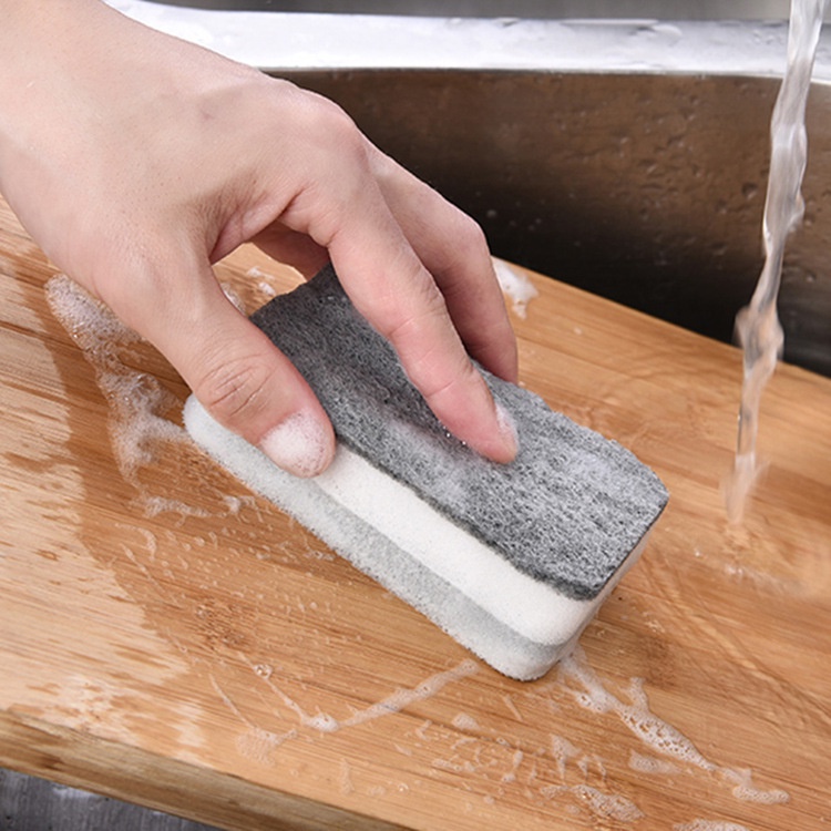1 Miếng Bọt Biển Hai Mặt Dùng Để Lau Chùi Dụng Cụ Nhà Bếp Tiện Dụng