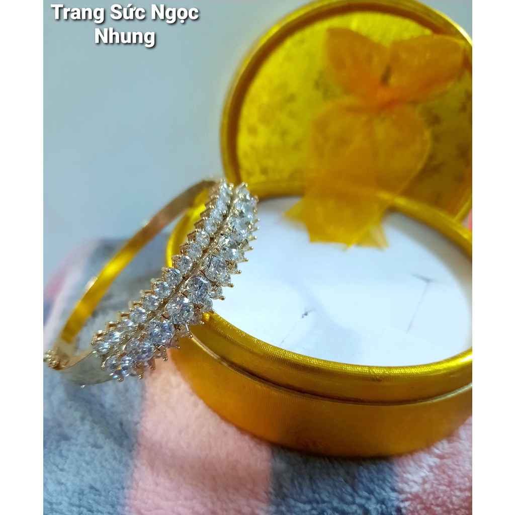 Vòng tay đính đá đồng đỏ-M4568