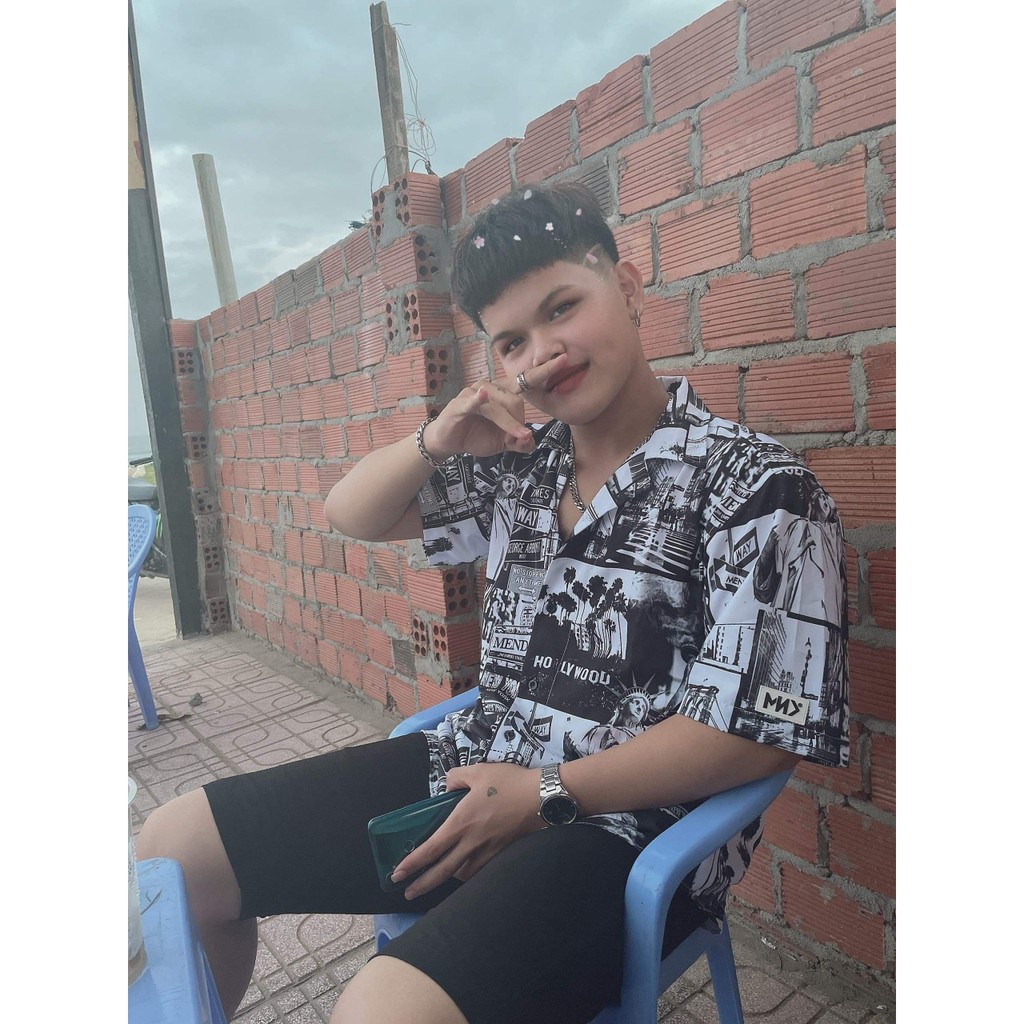 [CLIP THẬT] Áo sơ mi tay ngắn họa tiết SUMMER VIBES Fulltag Mende ,tay lỡ FORM UNISEX | BigBuy360 - bigbuy360.vn