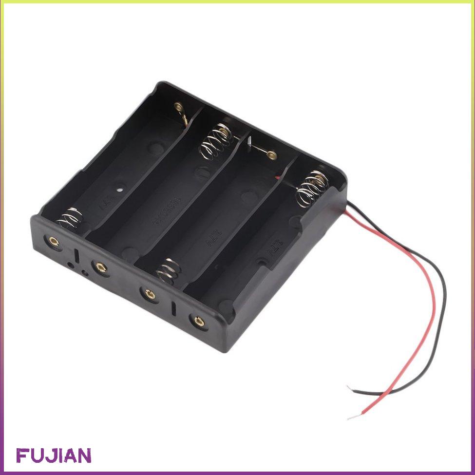 Hộp lưu trữ pin Giá đỡ pin cho 4 pin PCS 18650 có dây dẫn [8/4]