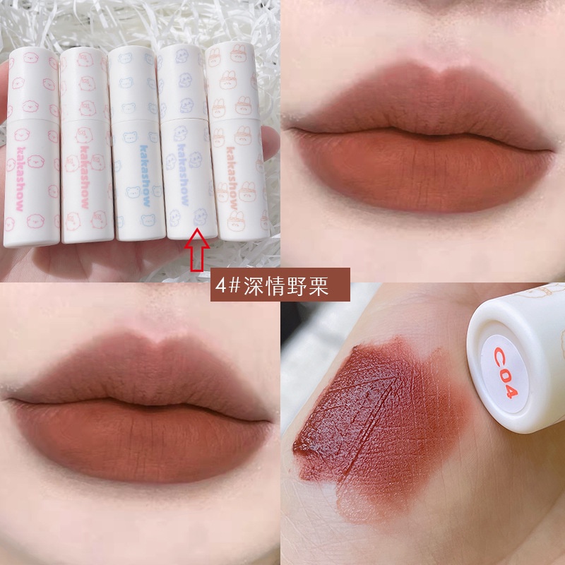 Kakakshow Son Môi Màu Đen Đào Ngọt Ngào Không Phai Màu Cho Học Sinh