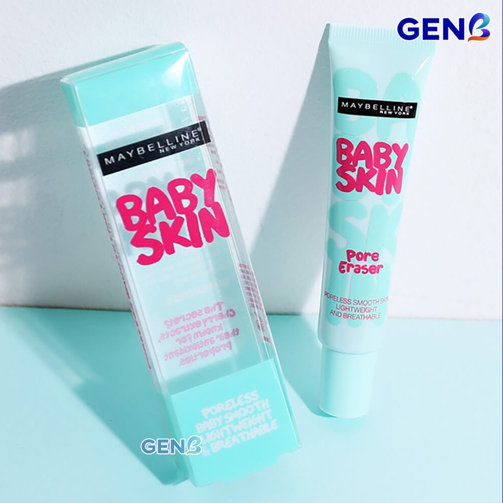 Kem Lót Trang Điểm Maybeline Cho Da Khô, Da Dầu,Nhạy Cảm CHÍNH HÃNG -Kem Lót Kiềm Dầu Maybelline Baby Skin Lâu Trôi GENB