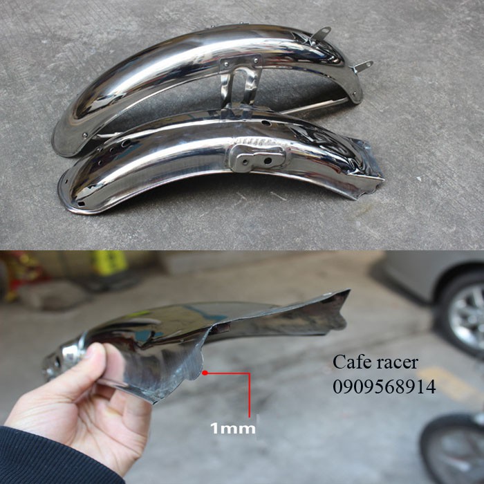 Chắn bùn CG125 WIn 67 inox hàng đẹp cao cấp