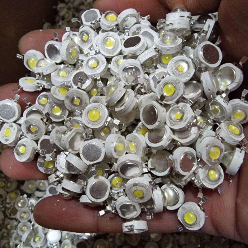 100 bóng đèn led 1w ánh sáng trắng