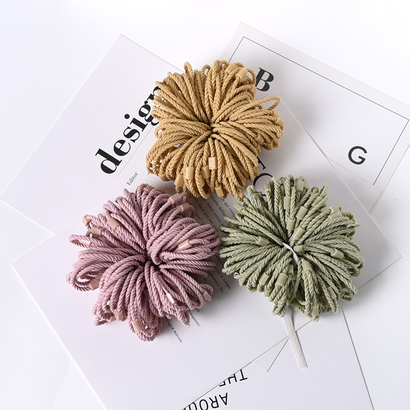 Dây Buộc Tóc Cao Su Co Giãn Họa Tiết Hoạt Hình Dễ Thương Cho Bé