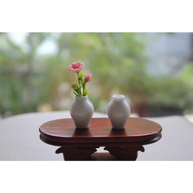 ST000 Bình hoa sứ trắng