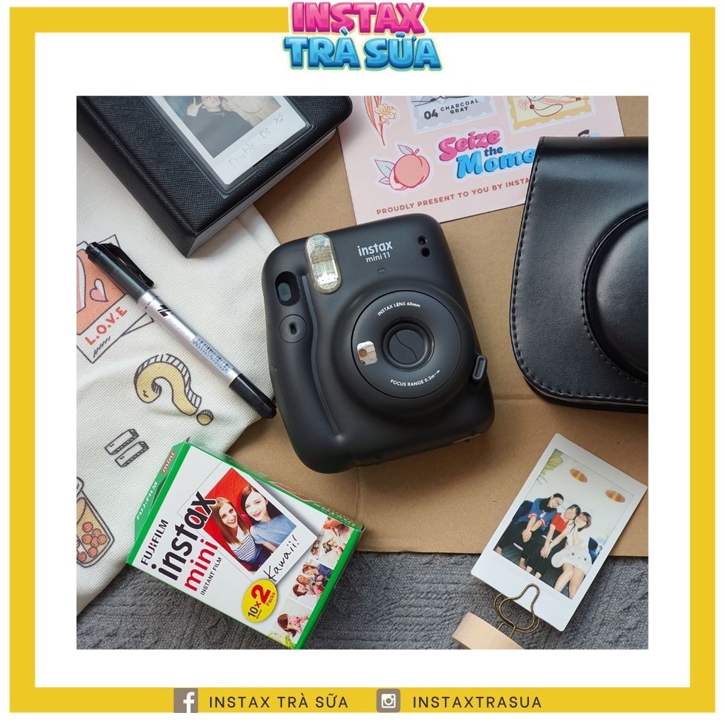 Combo Instax Mini 11 - BỘ MÁY và phụ kiện chụp ảnh lấy liền Fujifilm Instax Mini 11 - Bảo Hành Chính hãng 1 năm