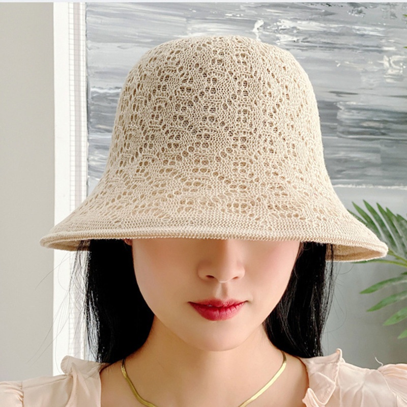 Nón Tai Bèo Rộng Vành Chống Nắng Thiết Kế Đục Lỗ Thanh Lịch Cho Hoạt Động Ngoài Trời