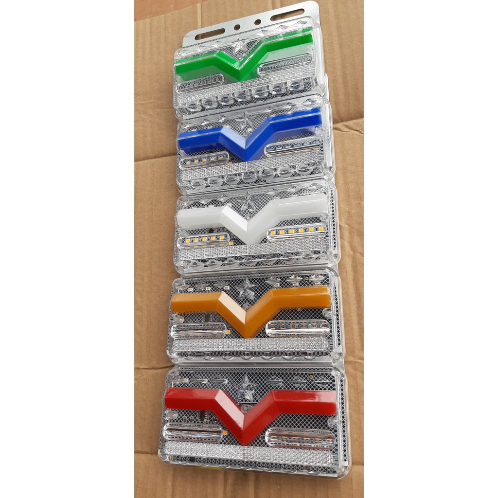 Đèn sườn xe tải chữ v cao cấp 24v