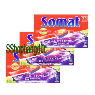 Viên rửa bát somat loại đặc biệt All in 1 ( Đức ) tích hợp muối rửa bát
