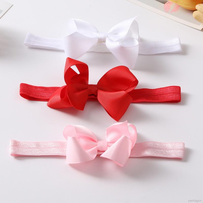 Det 2 dép sandal đế mềm chống trượt đính nơ/ băng đô đẹp mắt cho bé tập đi