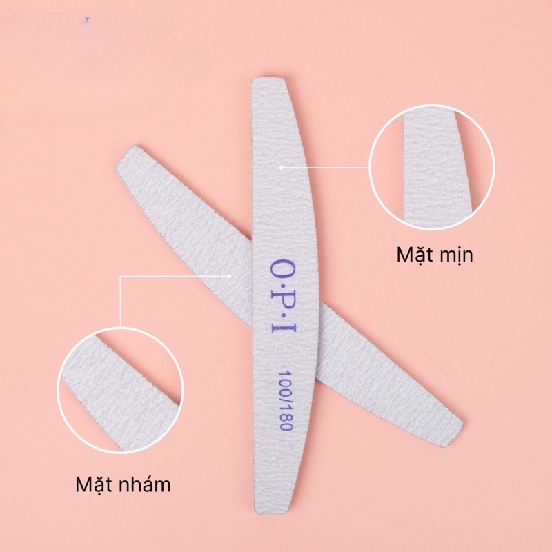 Dũa móng OPI - loại dày đủ 5 hình chuyên dụng cho dân làm móng