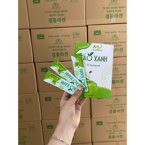 Trà táo giảm cân thải mỡ trà táo đốt mỡ detox cơ thể giảm vòng 2 hộp 15 gói