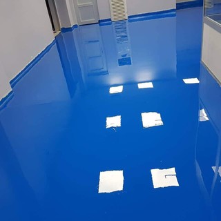 Sơn Epoxy KCC Unipoxy Lining tự phẳng- D80680 (16L) Xám đậm