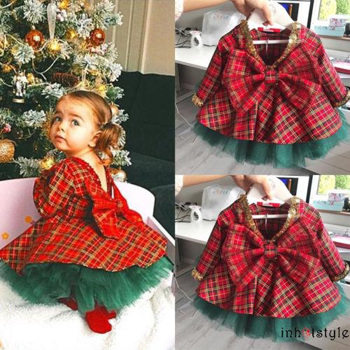 Bộ đầm xòe và váy tutu chủ đề Giáng sinh dành cho bé gái