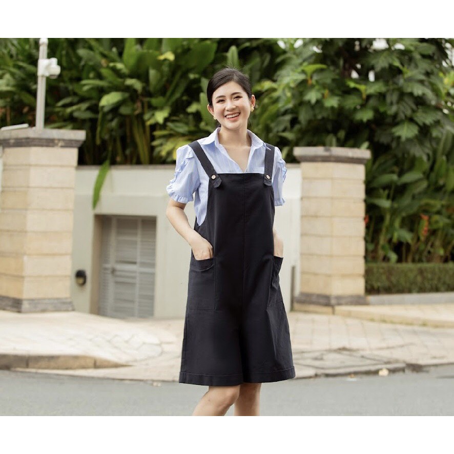MINX - Yếm Khaki Short Overalls