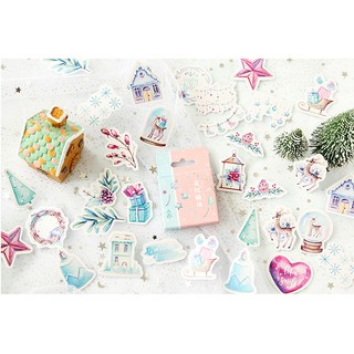 Hình dán trang trí sticker chủ đề lễ hội mùa đông STK042