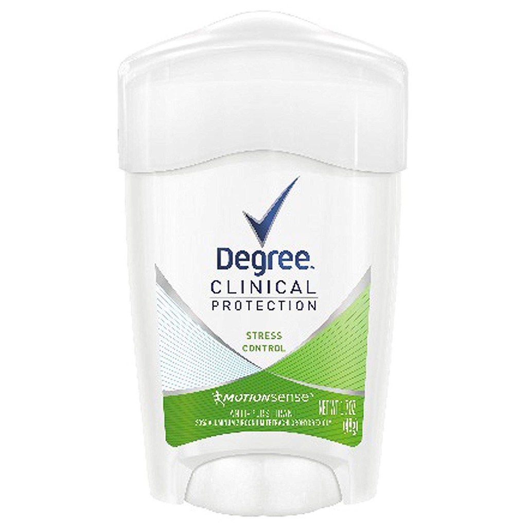 Lăn sáp khử mùi nữ Degree Women Clinical Antiperspirant Deodorant Cream Stress Control 48g (Mỹ)