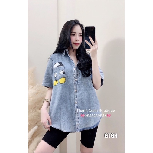 Áo sơ mi bò demi micky dành cho nữ