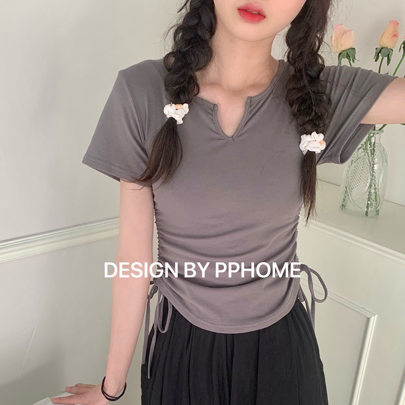 Áo thun NRVP ngắn tay dáng ôm thời trang cho nữ