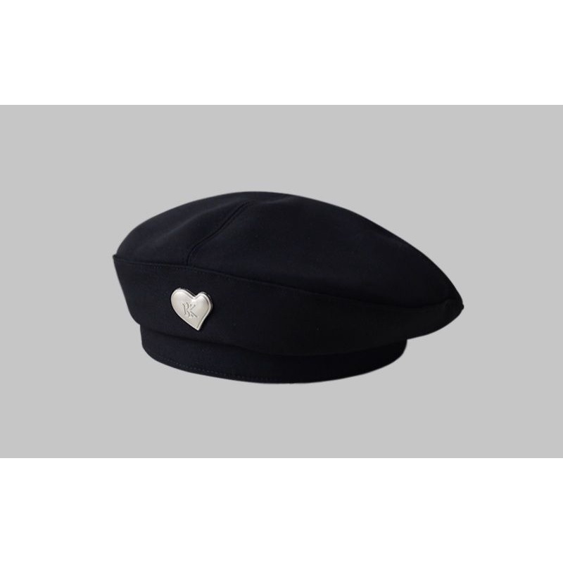 Mũ Beret Tag Trái Tim Chữ KK Mẫu Mới Nhất