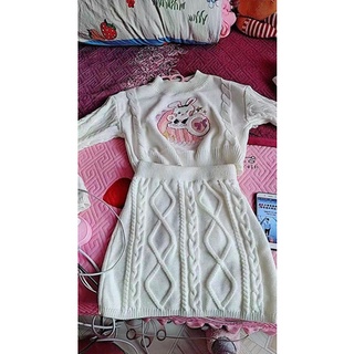 SẴN Set váy len cute