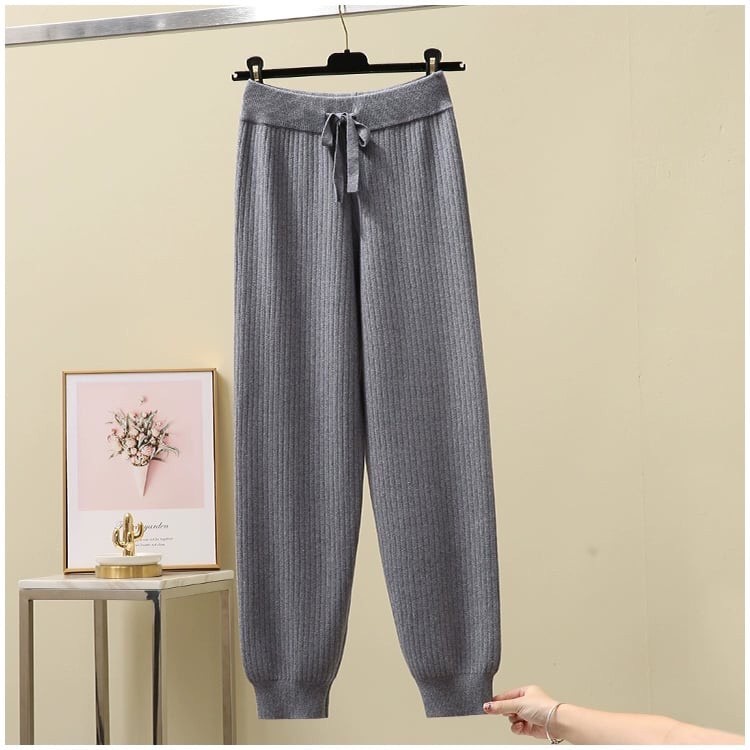 Quần Jogger Thun Tăm Bo Gấu-Quần Thun Tăm Ống Rộng Mềm Mịn Co Giãn 4 Chiều không bai xù