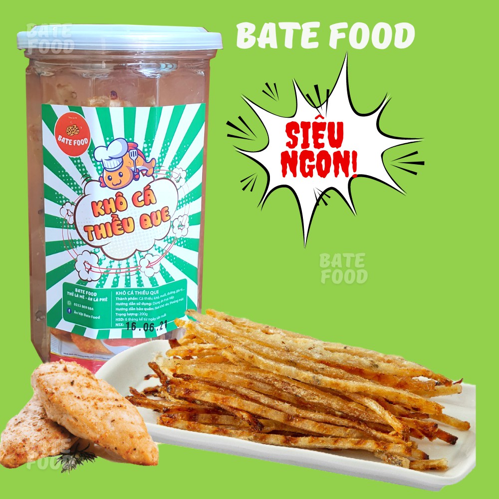 Khô Cá Thiều Que 200g Siêu Ngon, đồ ăn vặt
