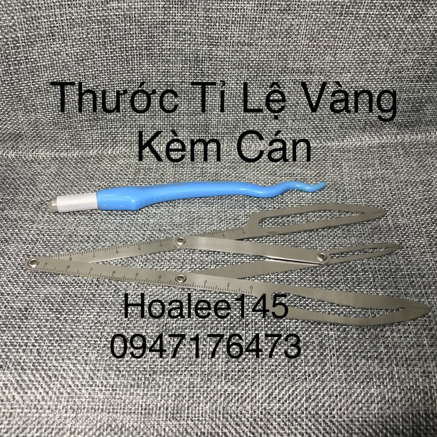 Thước tỉ lệ vàng kèm cán