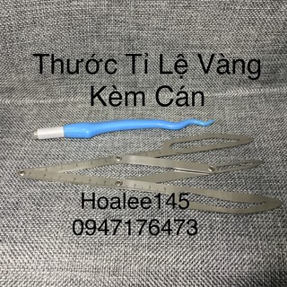 Thước tỉ lệ vàng kèm cán