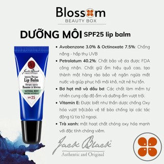 [Bill US] Son Dưỡng Môi chống nắng SPF 25 Jack Black Intense Therapy Lip Balm
