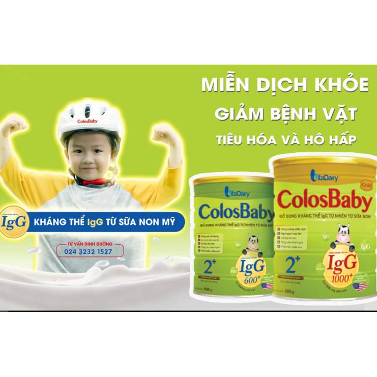 Sữa ColosBaby Gold 2+ 800g (trẻ từ 2 tuổi trở lên)