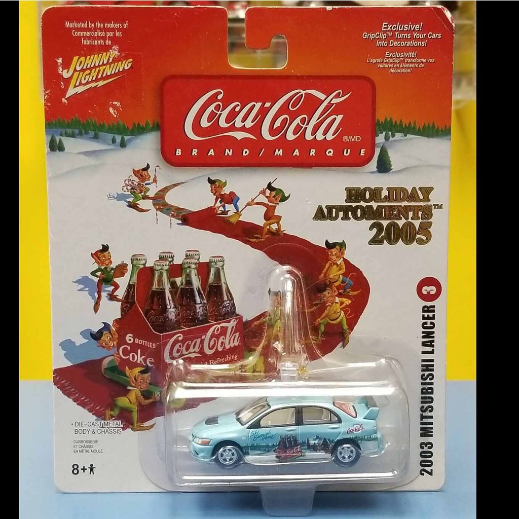 Xe mô hình JOHNNY LIGHTNING COCA COLA 2003 MITSUBISHI LANCER