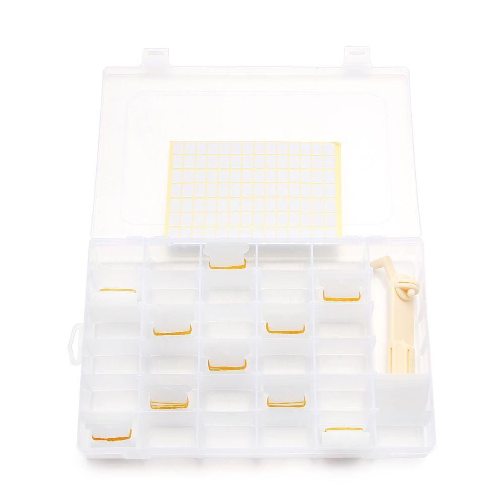 JONYE Hộp Nhựa Đựng Dụng Cụ Thêu Tranh Chữ Thập DIY