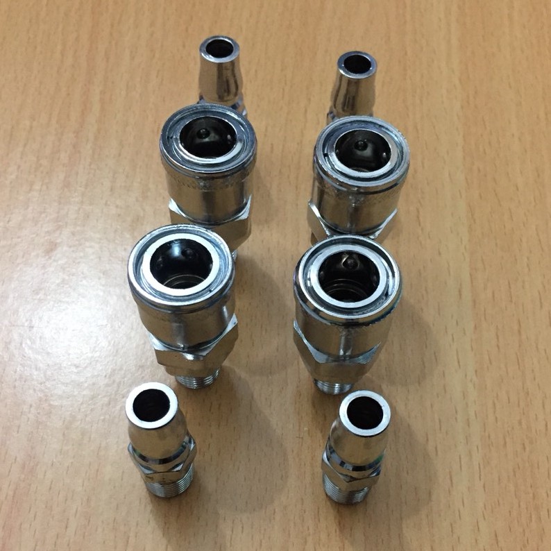 Khớp nối cắm nhanh máy nén khí ren ngoài 13mm, đầu nối hơi lắp máy nén khí