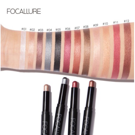 FA38 Phấn mắt FOCALLURE nhung mịn dạng bút gồm 12 màu tùy chọn 2g | BigBuy360 - bigbuy360.vn