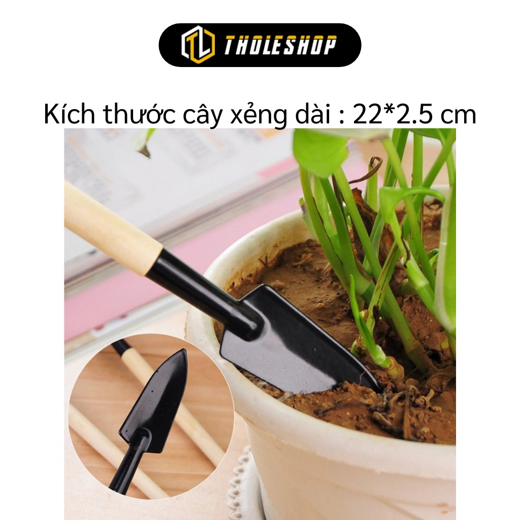 Dụng Cụ Làm Vườn - Bộ 3 Cuộc, Xẻng, Cào Đất Mini Trồng Cây Cảnh, Trồng Rau 4221