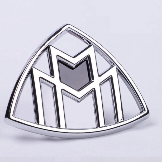 Logo inox biểu tượng sau xe Maybach, dùng độ xe Mercedes G80705 (HÀNG LOẠI 1)