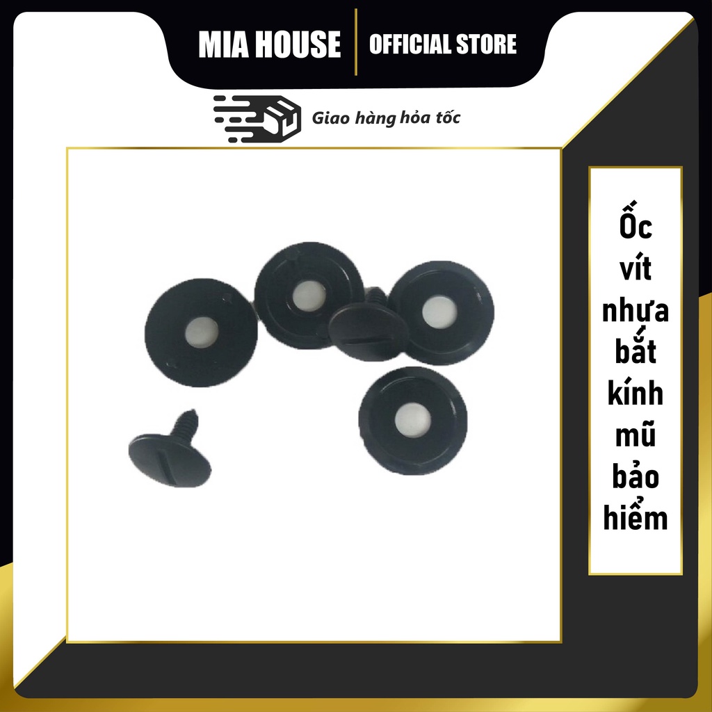 Ốc vít nhựa bắt kính mũ bảo hiểm GRS - mua 5 bộ để được freeship