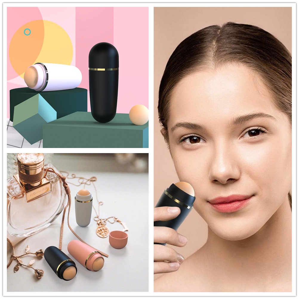 Cây Lăn Đá Núi Lửa Thấm Hút Dầu Làm Sạch Da Mặt