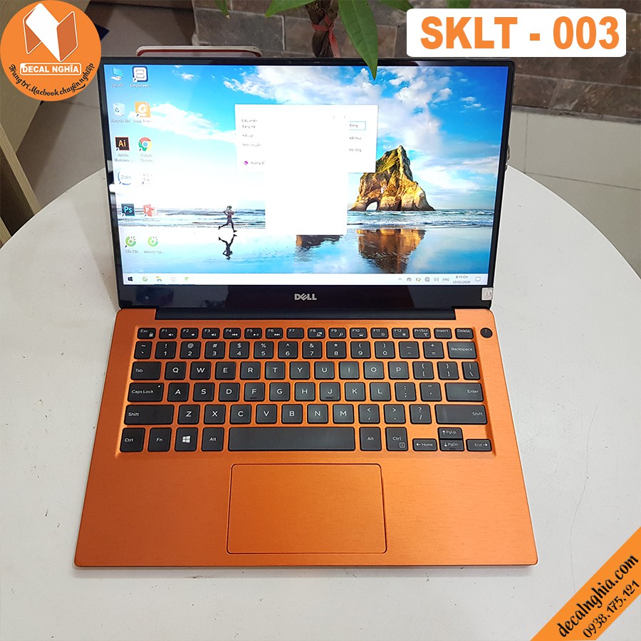 Decal nhôm dán laptop Dell XPS 13 9370