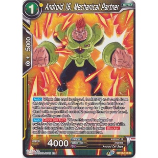 Thẻ bài Dragonball - TCG - Android 16, Mechanical Partner / BT13-113'