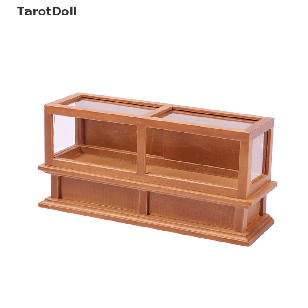 Mô Hình Tủ Gỗ Trưng Bày Trang Trí Nhà Búp Bê Tỉ Lệ 1: 12