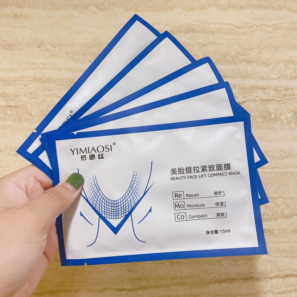 Mặt nạ định hình cằm V-line, tạo mặt Vline YIMIAOSI, Mặt Nạ Nâng Cơ, Giảm Mỡ