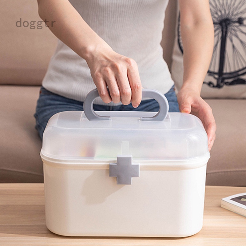 Hộp Đựng Dụng Cụ Sơ Cứu Bằng Nhựa Có Tay Cầm Sức Chứa Lớn Tiện Dụng Cho Gia Đình