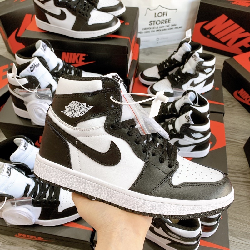 [ ẢNH THẬT ] Giày jordan cổ cao. FULL BOX BILL Giầy thể thao nam nữ, Sneaker đen trắng đủ size