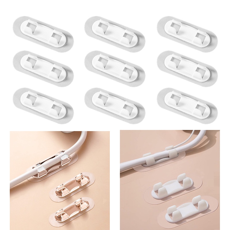 1 Kẹp Cố Định Dây Cáp Tự Dính Không Cần Đục Lỗ