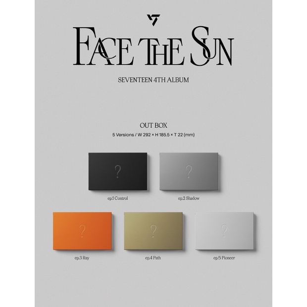 SEVENTEEN 4TH ALBUM - "FACE THE SUN"
